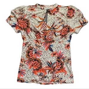 Free People size xs orange multi